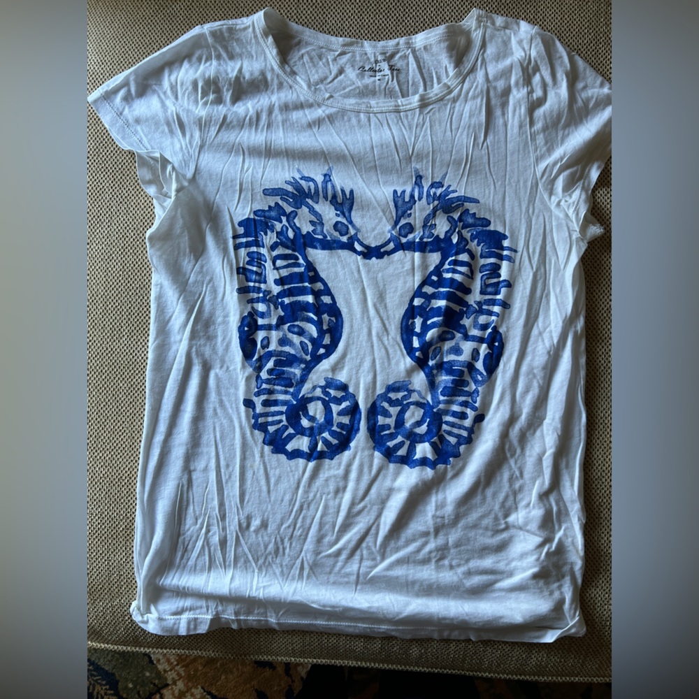 JCrew Collector Sea Horses Tshirt